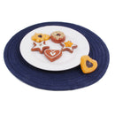 4pcs Round Dining Table Place Mats Cotton Braided Non Slip Placemats Prot LCG
