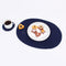 4pcs Round Dining Table Place Mats Cotton Braided Non Slip Placemats Prot HCK