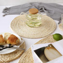 4pcs Dining Table Round Placemats Natural Corn Peel Woven Place Mats Ant ZPC