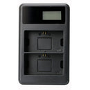 LP-E6 Battery LCD DUAL Charger For Canon EOS 5D Mark II III EOS 70D 7D
