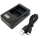 LP-E6 Battery LCD DUAL Charger For Canon EOS 5D Mark II III EOS 70D 7D