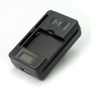 Universal Wall LCD Indicator Travel Battery Charger For Cell Mobile Phone Black
