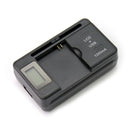 Universal Wall LCD Indicator Travel Battery Charger For Cell Mobile Phone Black