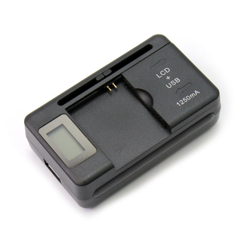 Universal Wall LCD Indicator Travel Battery Charger For Cell Mobile Phone Black