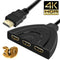 1x 3 Port HDMI Splitter Cable 1080p Multi Switch Switcher HUB Box LCD HD AIP