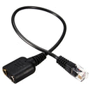 RJ11 to 3.5mm Female Headset/Headphone Adapter Cable Stereo Converter New KFH