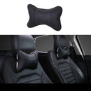Travel Car Auto Seat Head Neck Rest Leather Cushion Pad HeadRest Bone Pill WYZ
