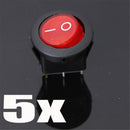 20pcs 12V LED Dot Light Car Auto Boat Round Rocker ON/OFF Toggle SPST  LCY KAK