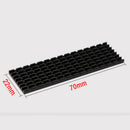 Black Aluminum Cooling Heat Sink with Thermal Pad For M.2 NGFF NVMe PC EOG