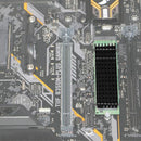 Black Aluminum Cooling Heat Sink with Thermal Pad For M.2 NGFF NVMe PC EOG