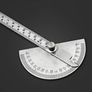 Rotary Measuring 180 Degree Tool Stainless Steel Protractor Ruler Angle Finder