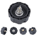 Outboard Engine Oil Tank Cap with Thread for Marine Fishing Boat Yacht Black