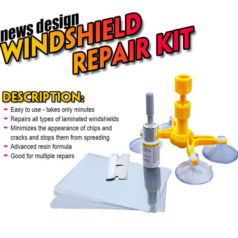 Windscreen Windshield Repair Tool Set Car Kit Wind Glass For Chip Crack DIY