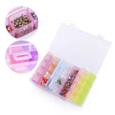Practical 28 Slots Plastic Storage Box Jewelry Organizer Container Case xaq