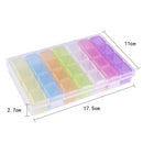 Practical 28 Slots Plastic Storage Box Jewelry Organizer Container Case xaq