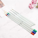 6PCS Acrylic Nail Pen Set Painted Supplies Brush Draw Flower Manicure Tools MHI