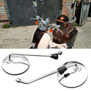 2pcs Universal Motorbike Scooter Moped 8 mm Rearview Mirror for Dirt Bike TLJ