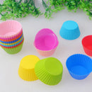12 Silicone Cupcake Liner Holders Bake Muffin Dessert Baking Chocolate Cups Mold