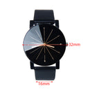Fashion Women Leather Stainless Steel Sports Watch Analog Quartz Wrist Watch 2x