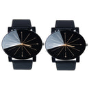 Fashion Women Leather Stainless Steel Sports Watch Analog Quartz Wrist Watch 2x