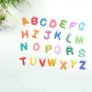 Colorful Magnetic Wood Sweet Alphabet Fridge Magnets Child Education PFT