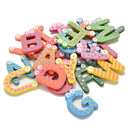 Colorful Magnetic Wood Sweet Alphabet Fridge Magnets Child Education PFT