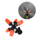 5-Head Adjustable Garden Spray Nozzle Greenhouse Automatic Sprinkler Adapters