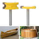2Pcs 1/4'' Shank Canoe Flute and Bead Router Bit Cutter Woodworking Tool KAH