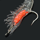 4pcs Soft Silicone Simulation Noctilucent Prawn Shrimp Fishing Lure Tackle