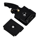 Quick Release Plate Clamp Adapter For Manfrotto 200PL-14 Tripod 7.4 x 5.2 x 2.2