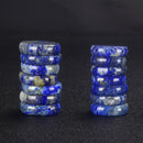 5 pcs Beautiful Lapis Lazuli Gem Oval Stone Set Worry Palm Worried Stones Thumb
