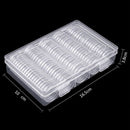 100x 30mm Coin Display Cases Capsules Holder Clear Plastic Round Stora XCF SXS