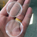 100x 30mm Coin Display Cases Capsules Holder Clear Plastic Round Stora ZVW