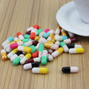 50 Pcs Cartoon Secret Message Pill Capsules for Tiny Love Letters Half Color vc
