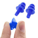 1 Pair Silicone Ear Plugs Anti Noise Snore Night Earplugs For Study Sleep Blue