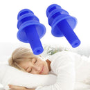 1 Pair Silicone Ear Plugs Anti Noise Snore Night Earplugs For Study Sleep Blue