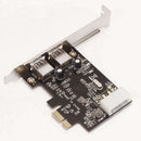 2-Port USB 3.0 PCI-Express PCIe Adapter Controller Card Low Profile 4-Pin KAT