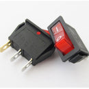 5Pcs  Button On-Off 3 Pin Rocker Switch DPST LED Boat Car Rectangle Light SPST