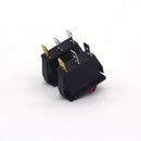 5Pcs  Button On-Off 3 Pin Rocker Switch DPST LED Boat Car Rectangle Light SPST