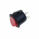 3 x Mini Rocker Switch Round Red Car Boat 2 Pin SPST Power ON-OFF 12V 125 CYX