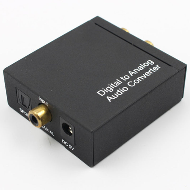 Optical Coaxial Toslink Digital to Analog Converter Adapter RCA L / R 3.5mm VDQ