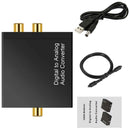Optical Coaxial Toslink Digital to Analog Converter Adapter RCA L / R 3.5mm VDQ