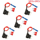 5 Kit Car Add-a-circuit Fuse TAP Adapter Standard ATO ATC Auto Blade Fuse  UFD