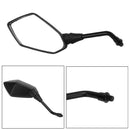 2pcs Universal Black Motorcycle Motorbike Rearview Rear View Side Mirror 10mm