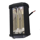 72W Black Flood LED Work Light Bar Boat Truck Offroad SUV Driving Waterproof g
