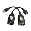 USB Extension Ethernet RJ45 Cat5e/6 Cable LAN Adapter Extender Over Repeat OTZ