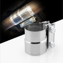 2.5 inches Universal Car Stainless Steel Exhaust Pipe Clamp Lap Joint Band Clamp