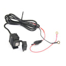 1x Waterproof Dual USB 12V Motorcycle Handlebar Phone Power Charger Outlet SOB