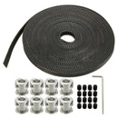 8PCS GT2 20T Bore 8mm Timing Pulley+  5m Belt For RepRap Prusa Mendel TKI
