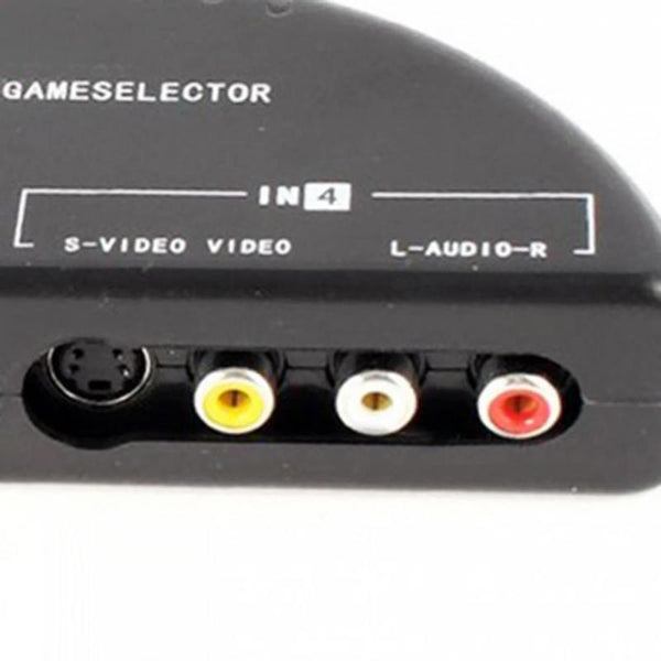 Game Splitter Selector Box Audio Video Switcher 4-Way RCA AV Remote Selector fg